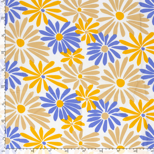 Bambus Poplin fabrik Blumen 