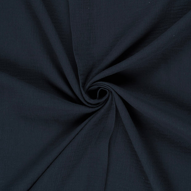 Muslin extra wide fabric Navy 
