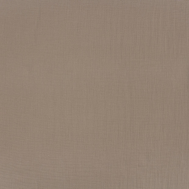 Muslin extra wide fabric Beige matte 