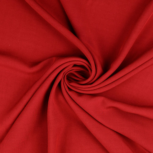 Viscose Poplin fabrik Dunkelrot 