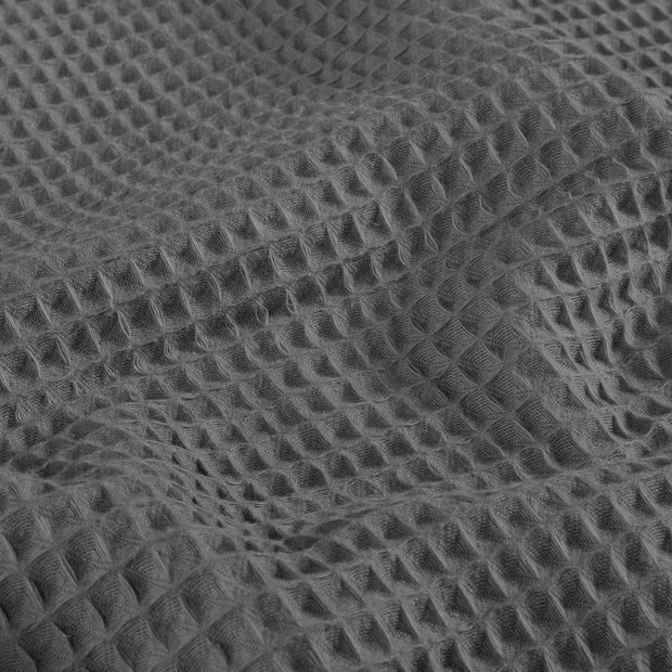 Waffelpiqué fabrik Uni Grau