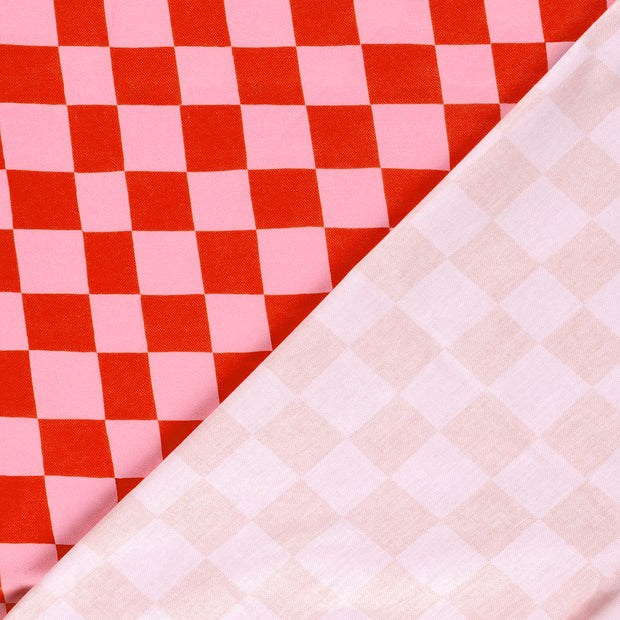 Panama tissu Carreaux imprimé numérique 