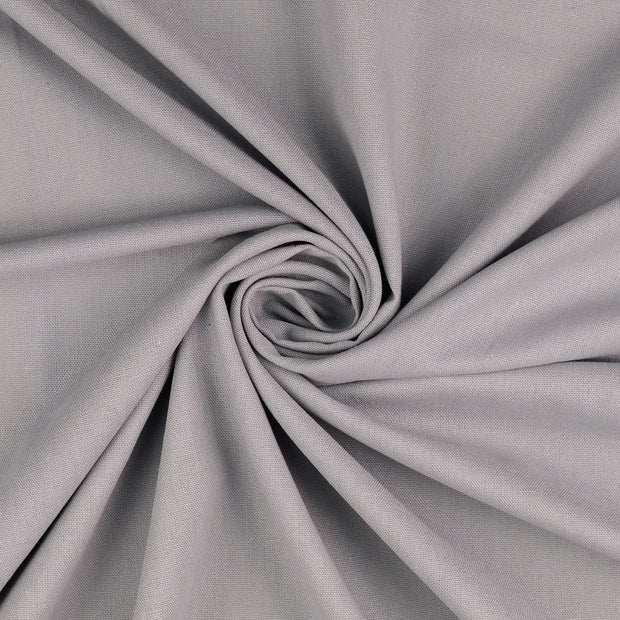 Viscose Lin Chaine et Trame tissu gris 