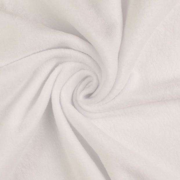 Polar Fleece fabrik Wollweiß gebürstet 