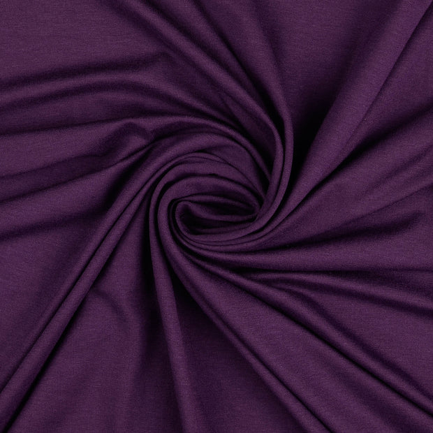 Viscose Jersey fabrik Aubergine 