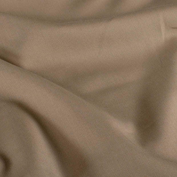 Cotton Poplin GOTS organic fabric Unicolour Taupe Grey