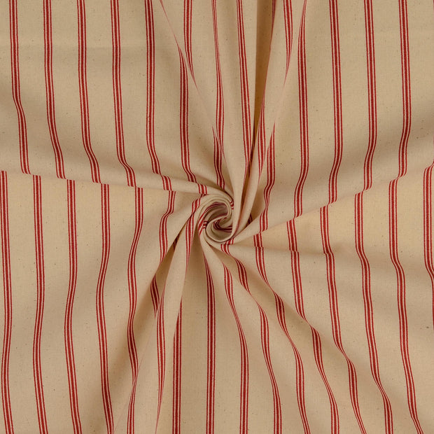 Cretonne tissu bordeaux 