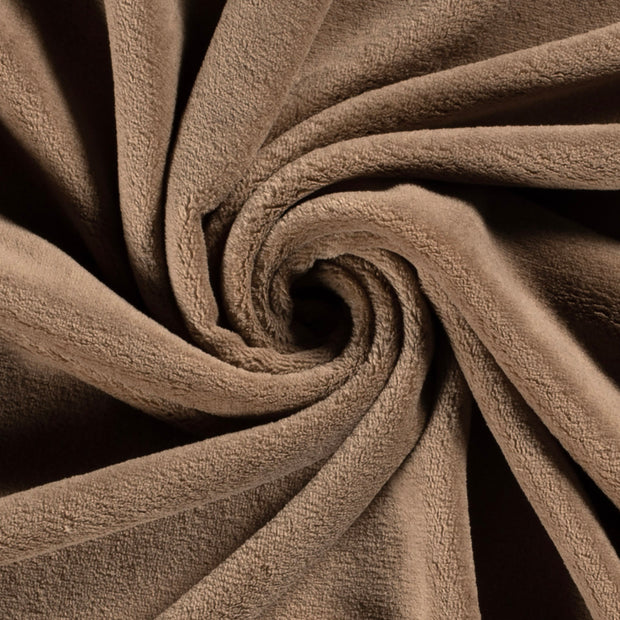 Wellness Fleece fabrik Kamel weich 