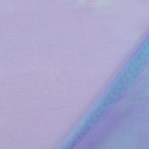Organza fabrik lila glitzerdruck 