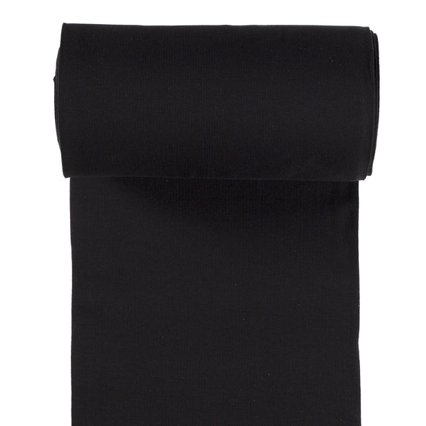 Cuff Material 2x2 rib fabric Black 
