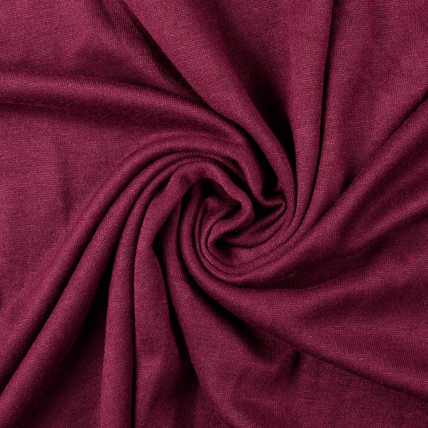 Heavy Knit fabric Wine red soft 