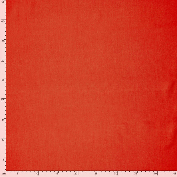 Bamboo Poplin fabric Unicolour Red