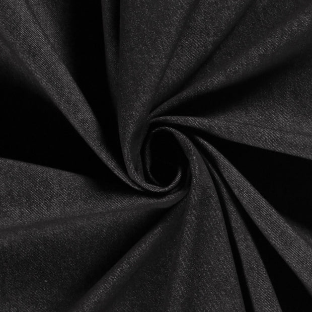 Denim Stretch tissu noir mat 