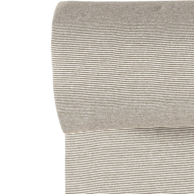 Cuff Material Yarn Dyed fabric Stripes Brown Taupe