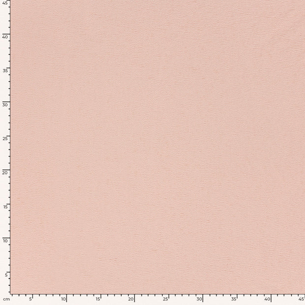 Terry Crêpe tissu Unicolore Saumon