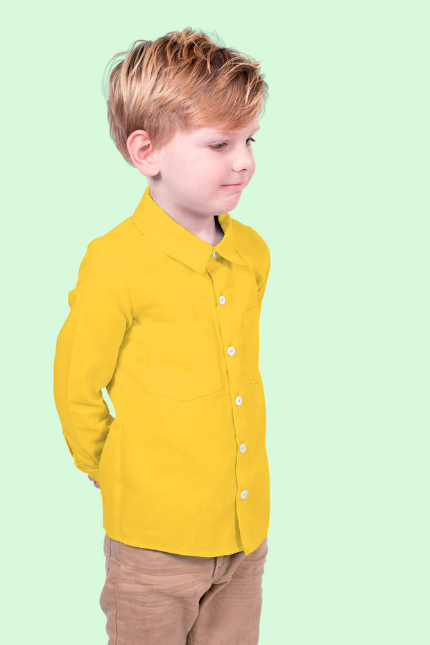 Bamboo Poplin fabric Unicolour Yellow