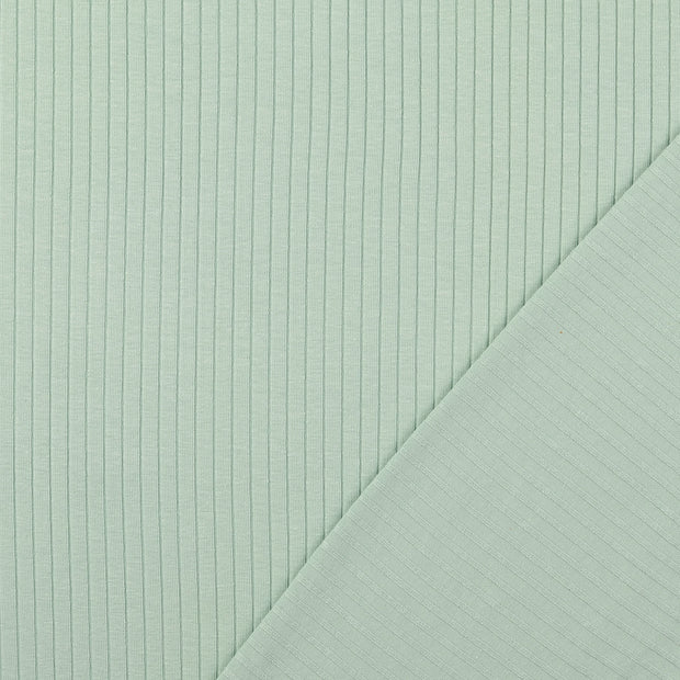 Rib Jersey tissu Glace bleu 