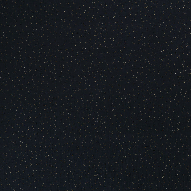 Muslin fabric Navy matte 