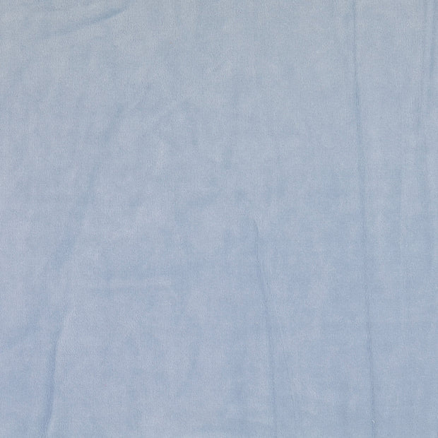 Nicky velours tissu Unicolore Bleu bébé