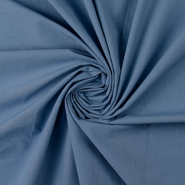 Popeline de Coton tissu Indigo 
