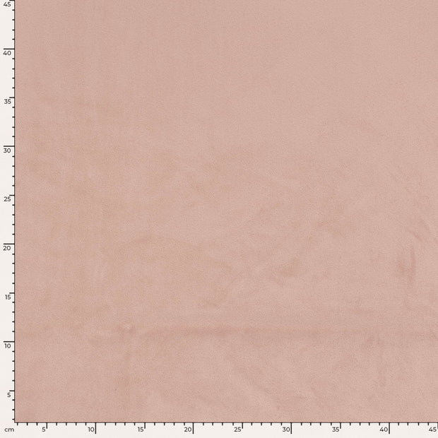 Velours tissu Unicolore Vieux rose