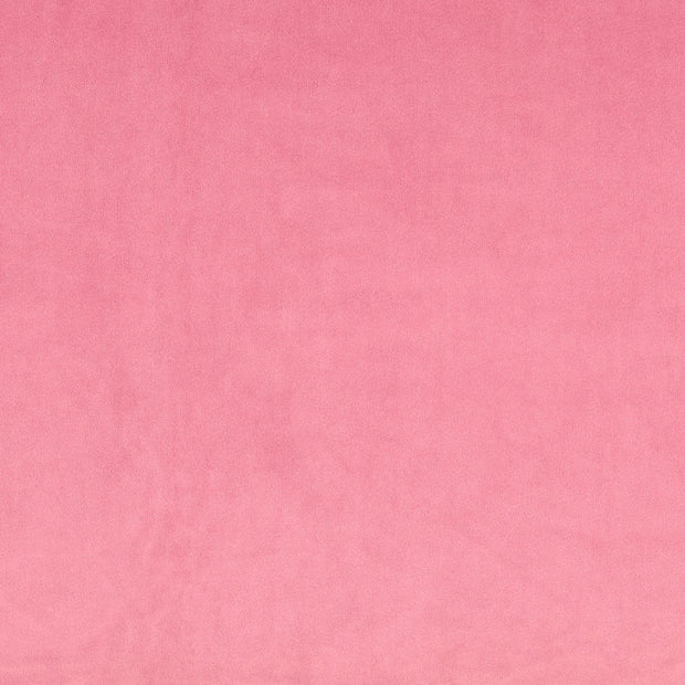 velours tissu Unicolore Rose