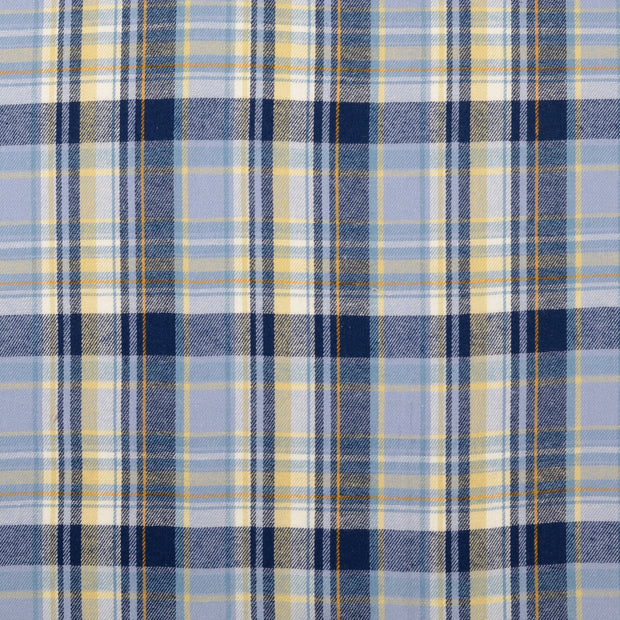flanelle tissu Carreaux Bleu bébé