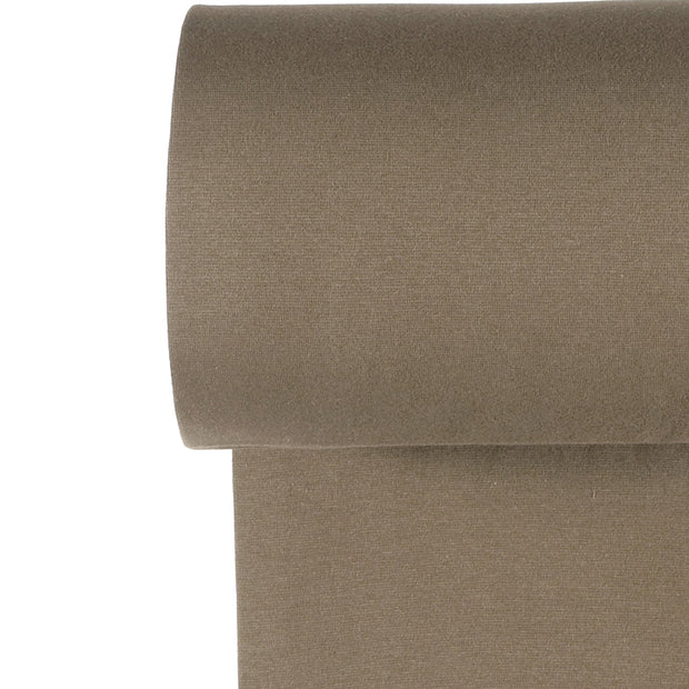 Cuff fabric Unicolour Brown Taupe