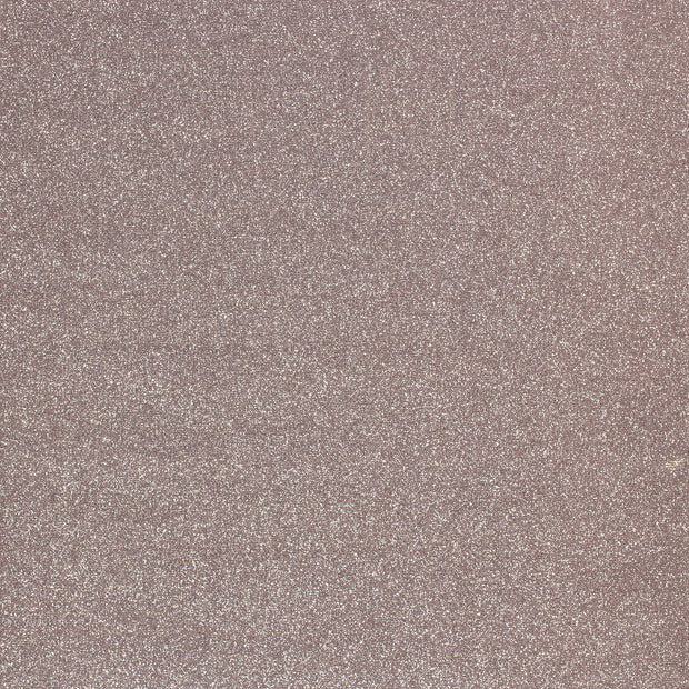 Polyester Jersey fabrik Altrosa glitzernd 