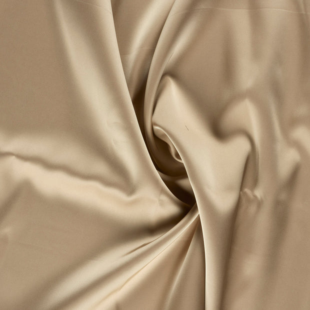 Satin fabric Beige bounded 