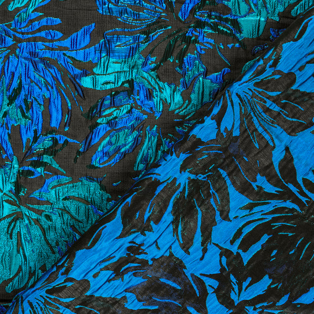 Jacquard fabric Flowers Lurex 