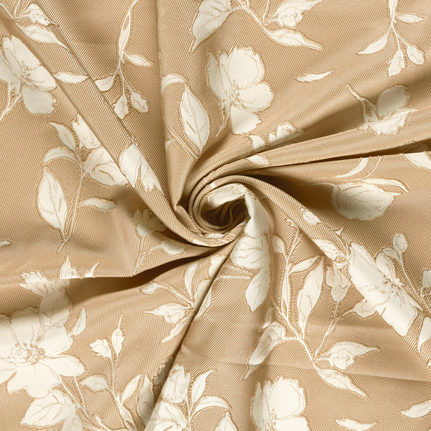 Polyester Webware fabrik Beige Jacquard 