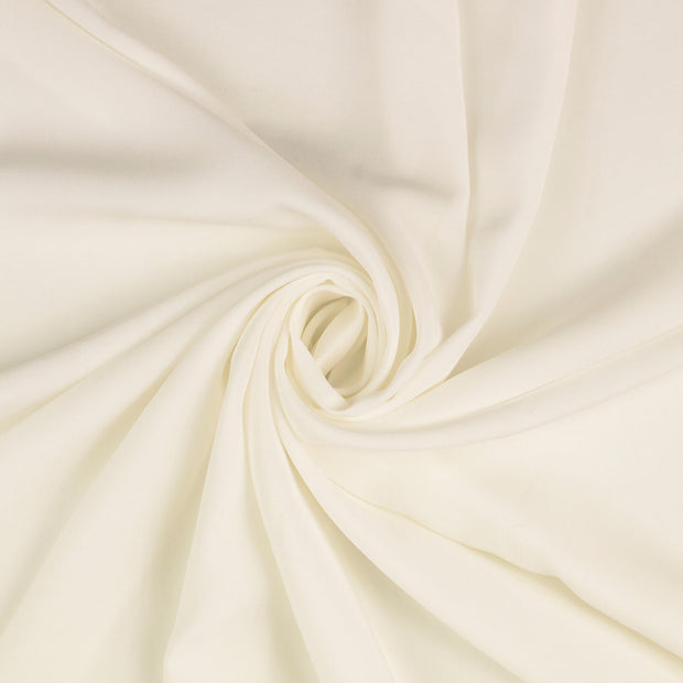 Viscose Poplin fabrik Wollweiß 