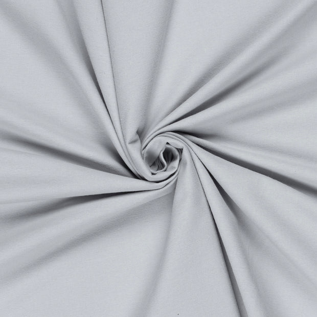 Flannel fabric Light Grey brushed 