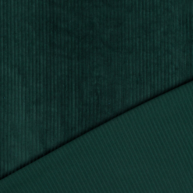 Nicky Velours Rib tissu Vert foncé 
