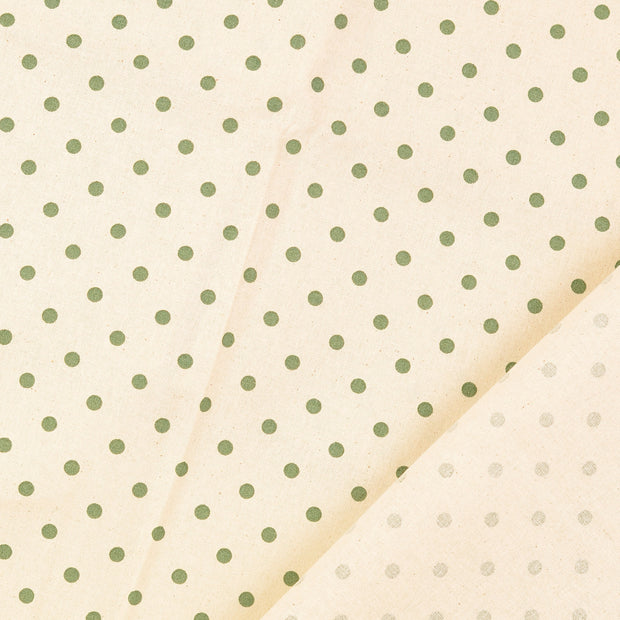 Cretonne tissu pois 