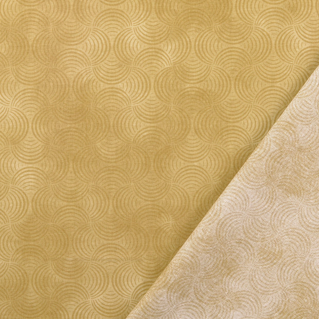 Popeline de coton tissu Beige 