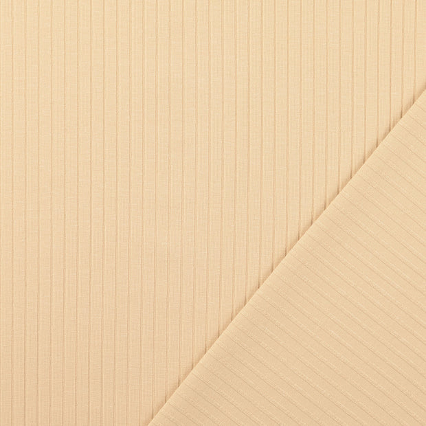 Rib Jersey tissu beige 