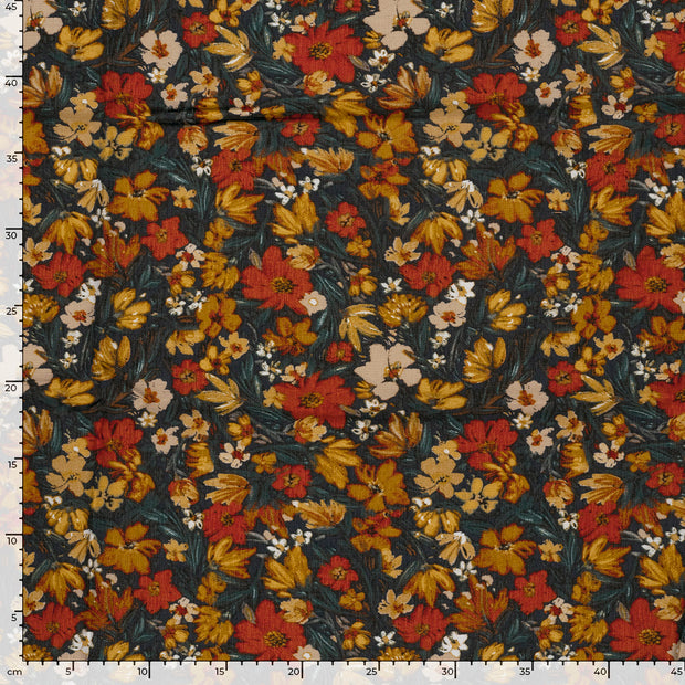 Viscose Nylon Ottoman fabrik Blumen Ziegel