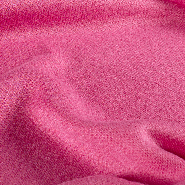 Heavy Knit fabric Melange Fuchsia
