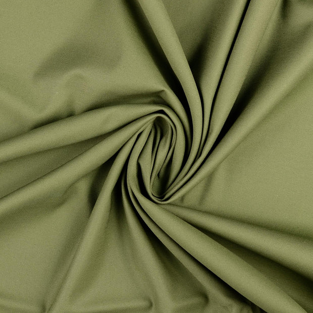 Baumwolle Satin fabrik Khaki-Grün matt 