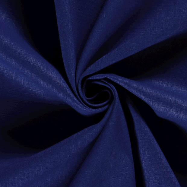 Lin tissu Cobalt mat 