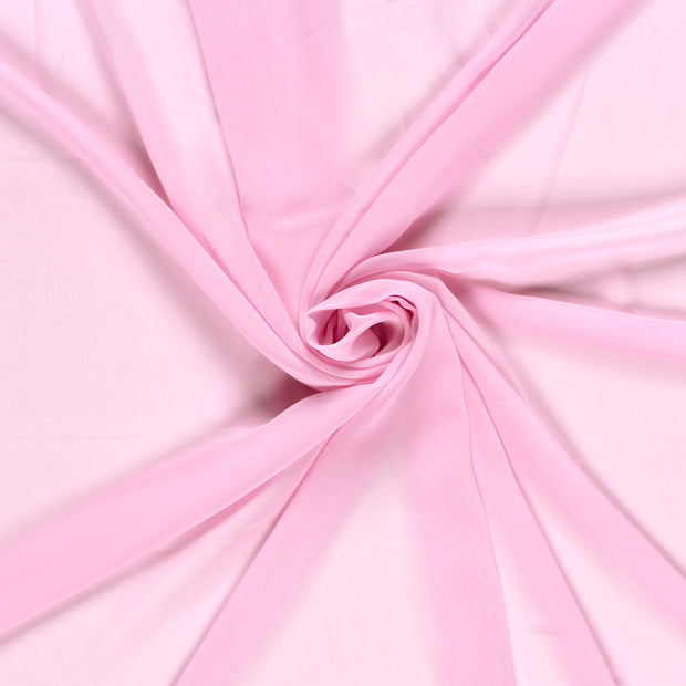 Chiffon fabrik Rosa halb transparent 
