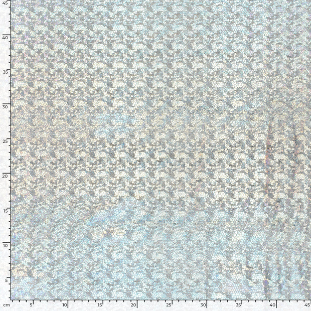 Lamé tissu serpents Argent