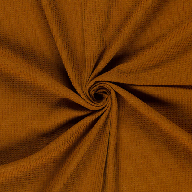 Knitted Waffle fabric Caramel 