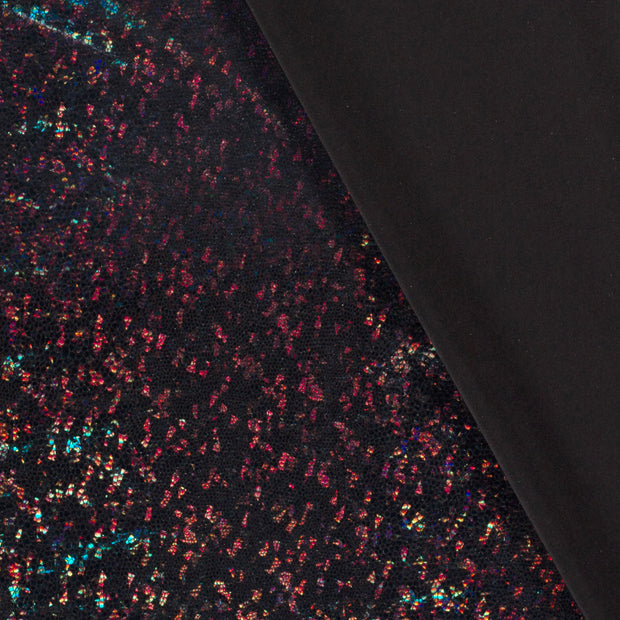 Lamé fabric Snakes foiled 
