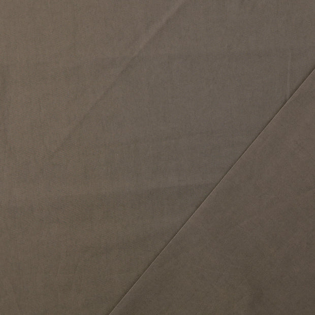Popeline de Coton tissu gris Pré-lavé 