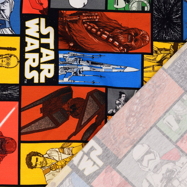 Jersey de Coton tissu Star Wars imprimé numérique 