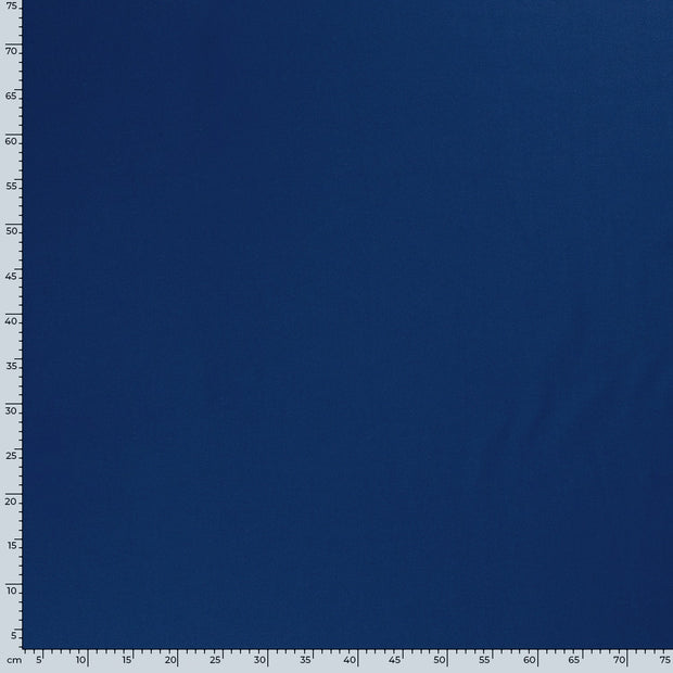 Sergé Extensible tissu Unicolore Cobalt