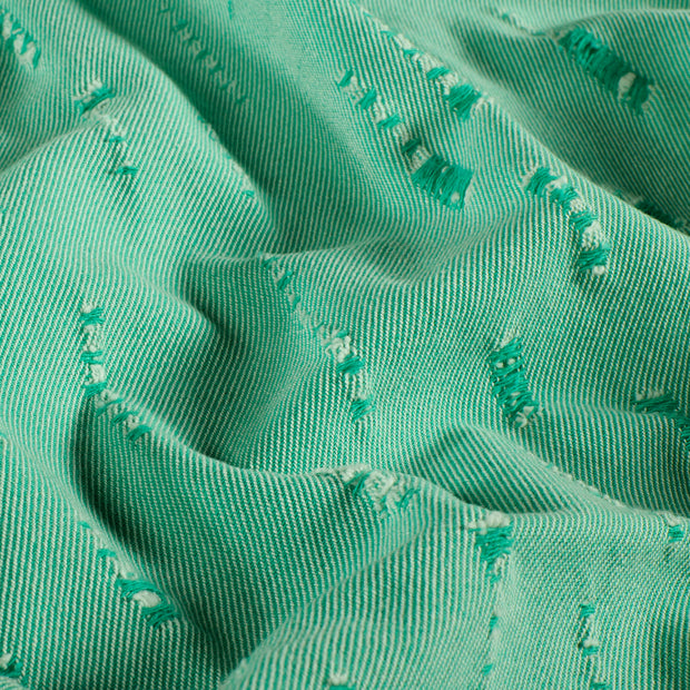 Denim fabric Unicolour Green